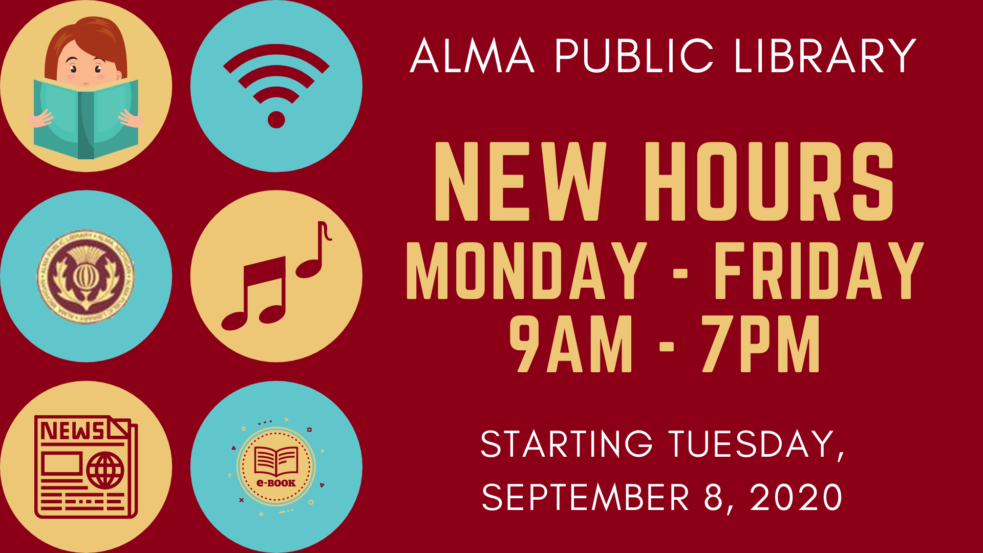 Alma Public Library Home Page